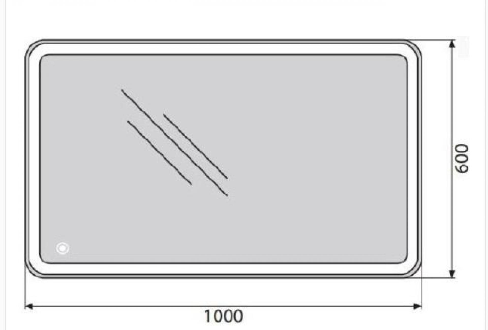 Зеркало BelBagno SPC-MAR-1000-600-LED-TCH