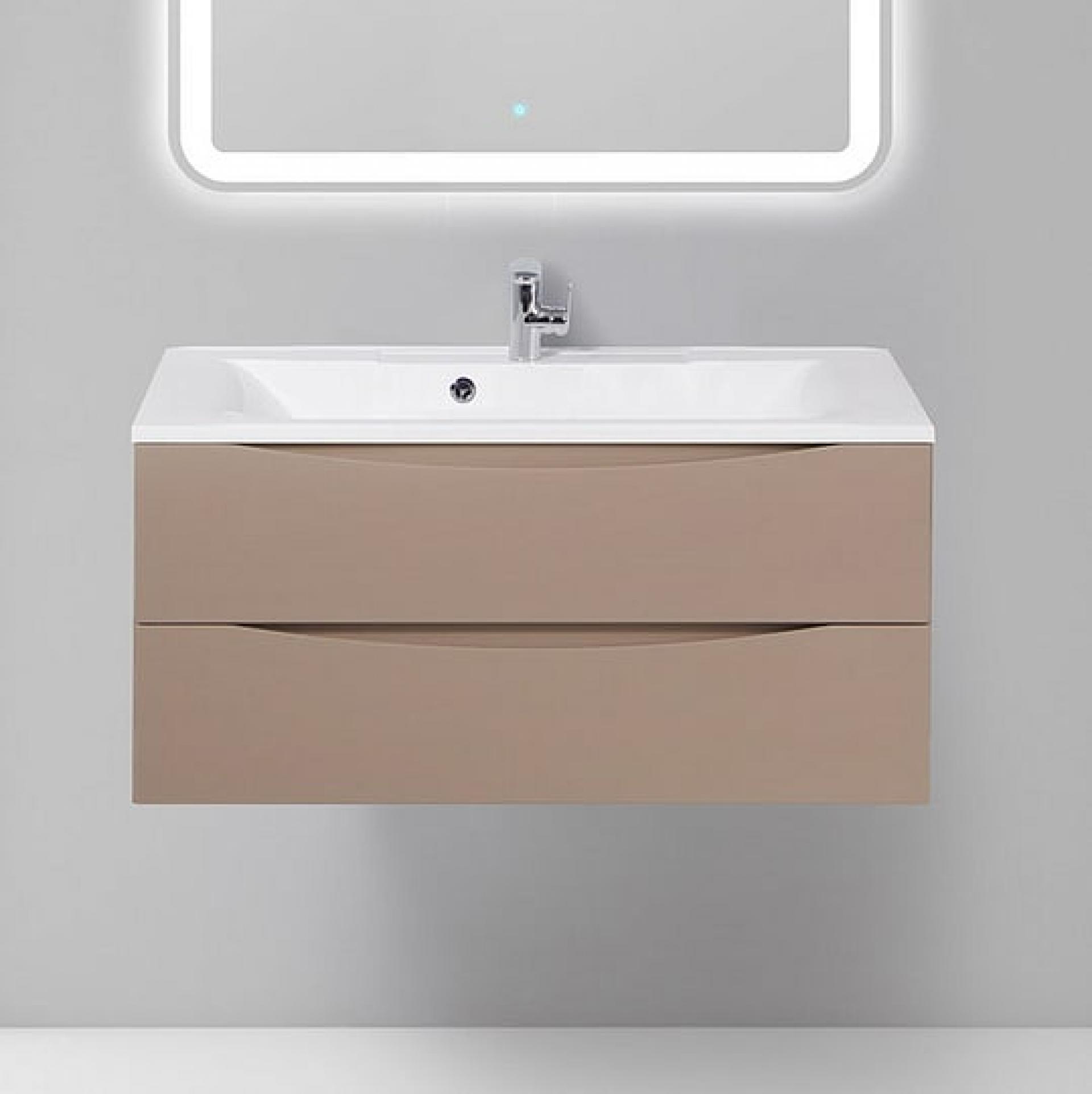 Тумба для комплекта BelBagno MARINO-1000-2C-SO-CL-P capucino lucido