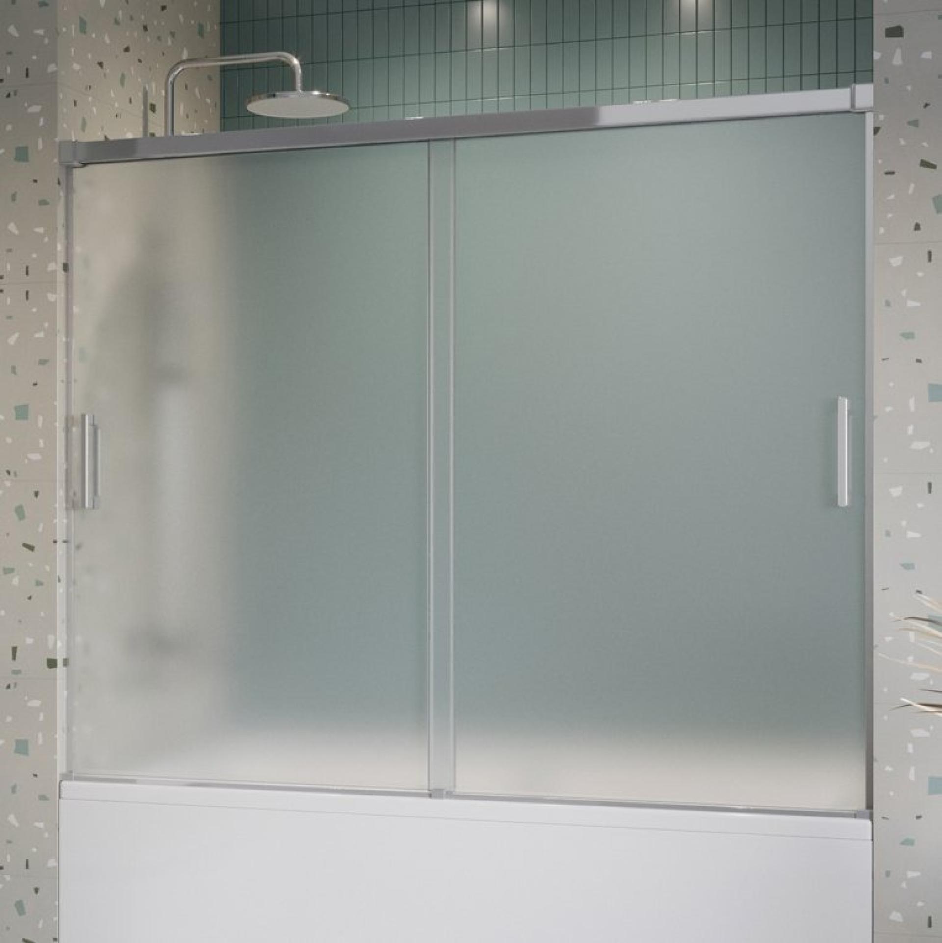 Шторка на ванну Cezares Tandem Soft-VF-2-180/145-P-Cr