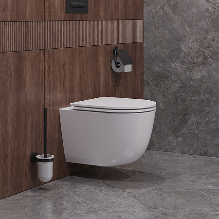 Унитаз подвесной Cezares Relax CZR-38088-49-TH-TOR/SC белый, сиденье микролифт