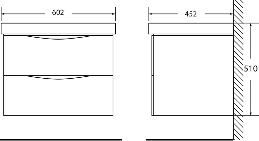 Тумба с раковиной BelBagno Fly 60 rovere nature