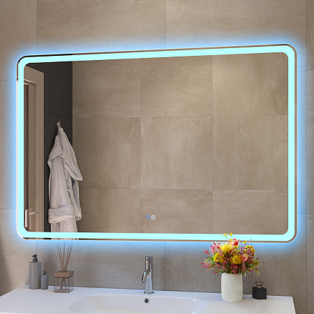 Зеркало Cezares 120х80 CZR-SPC-MC-1200-800-RGB-TCH с подсветкой