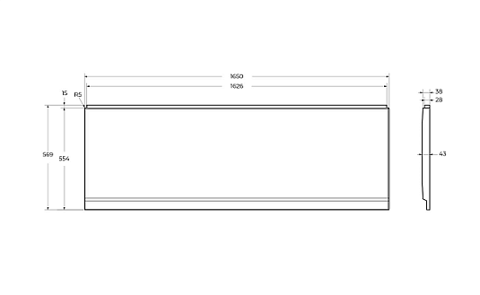 Экран Cezares Eco ECO-165-F-SCR-W37