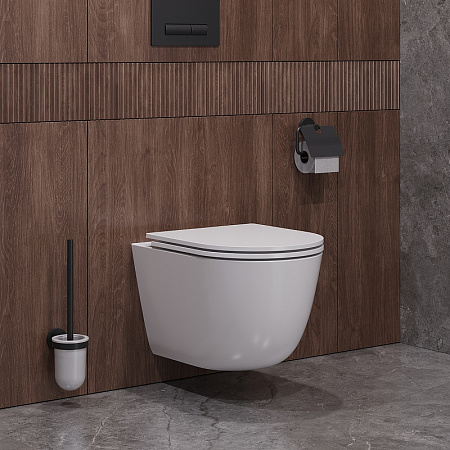 Унитаз подвесной Cezares Relax CZR-38088-49-TH-TOR/SC белый, сиденье микролифт
