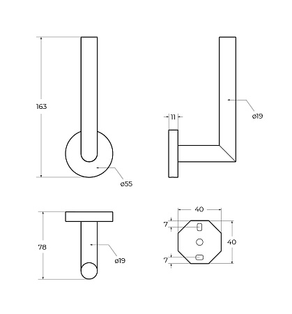 Держатель туалетной бумаги Cezares Relax RELAX-PHV-01 хром