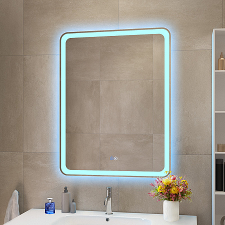 Зеркало Cezares 60х80 CZR-SPC-MC-600-800-RGB-TCH с подсветкой