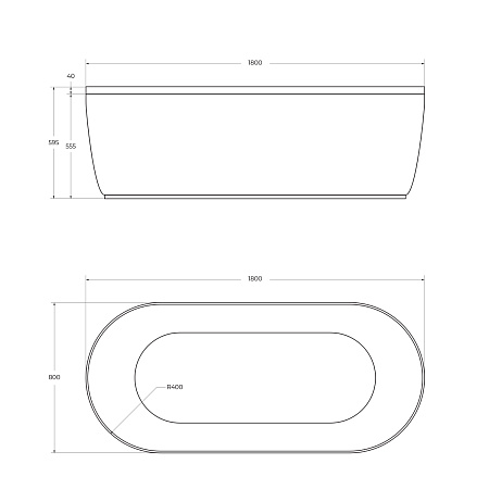 Экран для ванны Cezares Metauro 180х80 METAURO-Central-180-SCR-W-MATT белый матовый