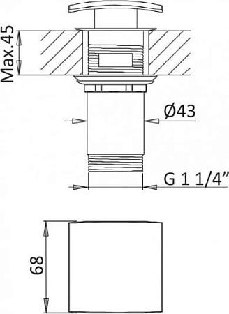 Смеситель для раковины Cezares PORTA-LS1-BIO, белый