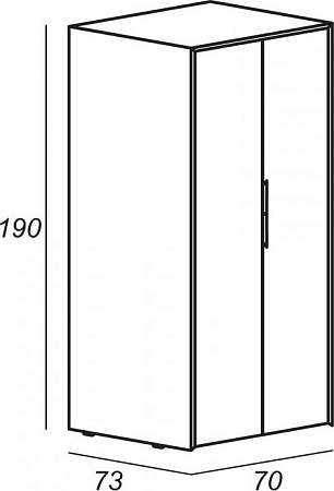 Шкаф c установочным местом под стиральную машину и сушильную камеру Cezares Space 55046 bianco rock