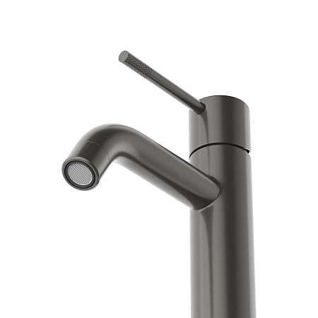 Смеситель для раковины Cezares Relax RELAX-LS1-GM с донный клапаном, оружейная сталь