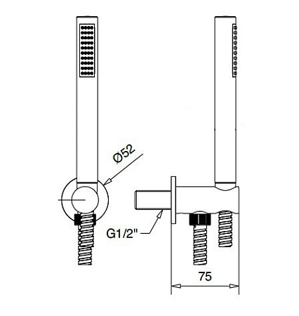 Шланговое подключение Cezares Czr CZR-U-AI4-03/24 золото
