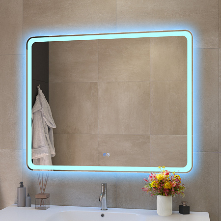 Зеркало Cezares 100х80 CZR-SPC-MC-1000-800-RGB-TCH с подсветкой