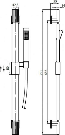 Душевой гарнитур Cezares Cosmo C SD-01
