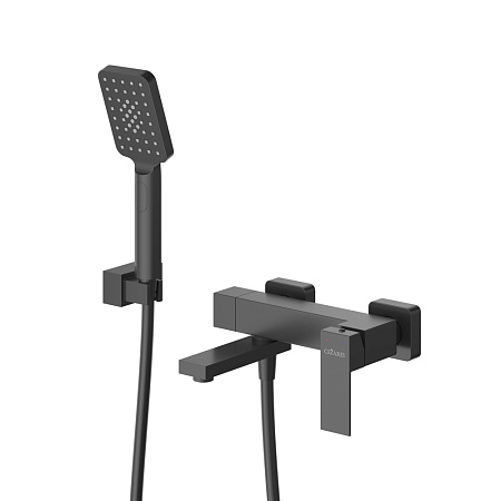Смеситель для ванны с душем Cezares Slider SLIDER-VD-NOP черный матовый