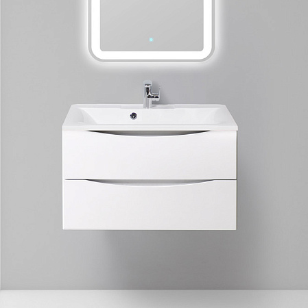 Тумба с раковиной BelBagno Marino 80 bianco lucido