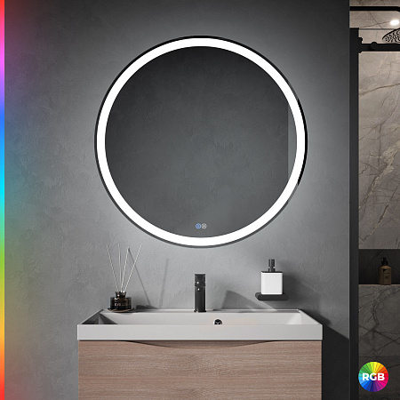 Зеркало Cezares 80х80 CZR-SPC-MC-800-RGB-TCH с подсветкой