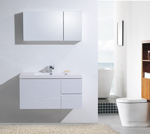 Тумба для комплекта BelBagno Luce BB1000VAC/BL bianco lucido