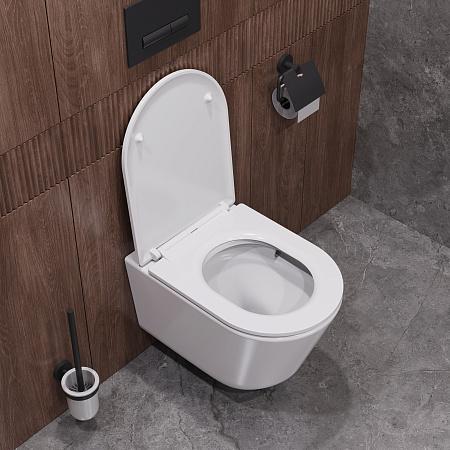 Подвесной унитаз Cezares Liner CZR-3808-53-TH-TOR/SC белый