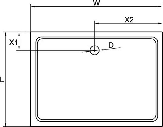 Поддон для душа Cezares TRAY-M-AH-90/80-35-W