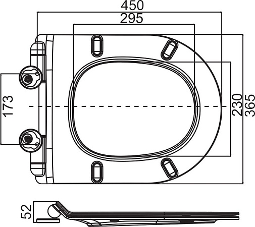Крышка-сиденье для унитаза Cezares CZR-2011-SC, с микролифтом