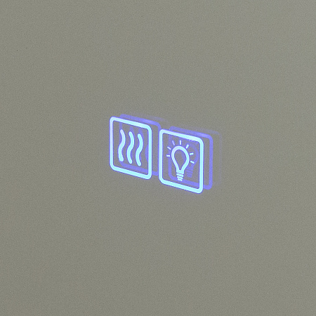 Зеркало Cezares 100х90 CZR-SPC-INT-1000-900-LED-TCH-WARM-BL с подсветкой, Bianco Lucido