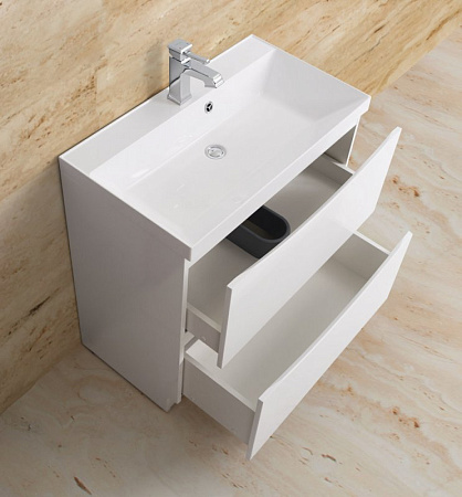 Тумба для комплекта BelBagno MARINO-700-2C-PIA-BL-P bianco lucido