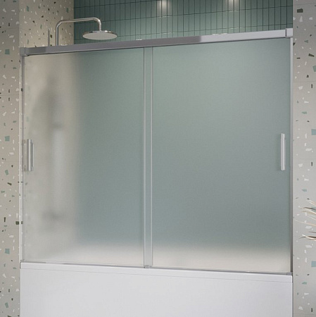 Шторка на ванну Cezares Tandem Soft-VF-2-180/145-P-Cr